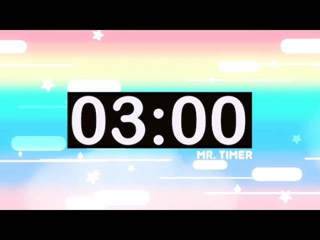 3 Minute Timer with Music for Kids! Countdown Videos HD!
