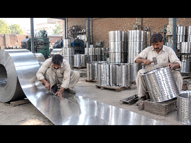How It's Made: Durable Washing Machine Spinner Drums Production | Amazing Process