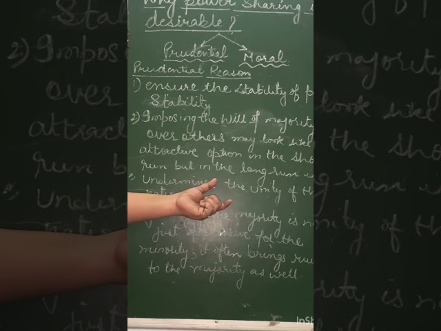 MORAL / PRUDENTIAL REASON OF POWER SHARING :CLASS 10 : V. S TUTORIALS EDUCATIONAL STUDIES.SHARE LIKE