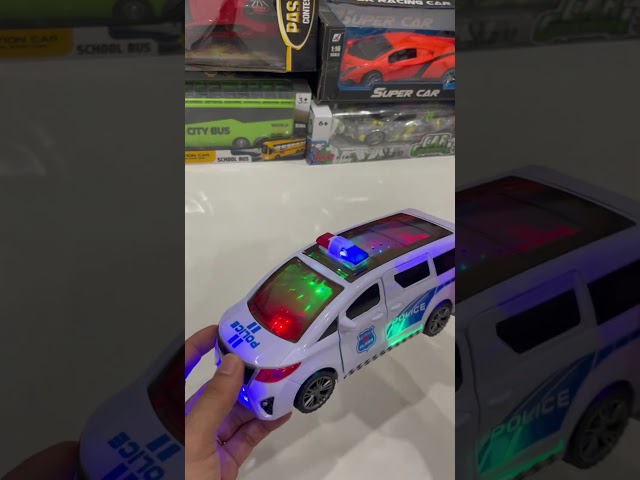 EPIC 3D Light Police Car 360° Spin | ASMR RC Unboxing & Lights Show  #asmr