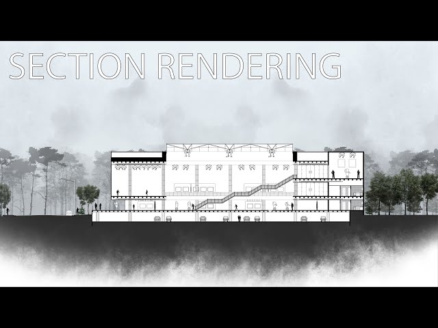 Easiest Section Rendering in Photoshop for Beginners