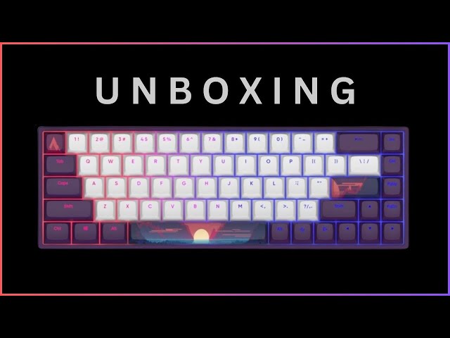 Unboxing Dark Project 68 Sunrise + Typing click sound test #asmr #keyboard