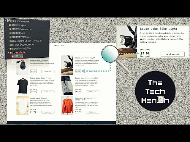 How To Highlight Web Elements And Take Highlighted Screenshots In Selenium? | The Tech Hench