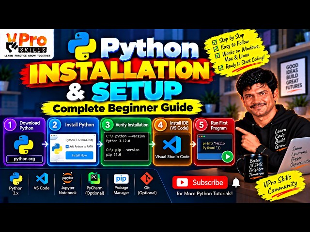 Python Installation & Setup | Complete Beginner Guide