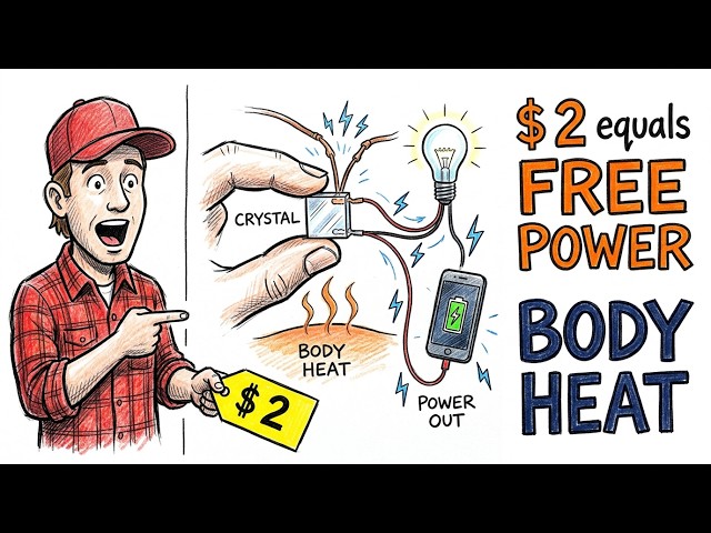 THIS Is What Energy Companies Were Hiding A $2 Crystal That Generates Electricity From Your Own Body