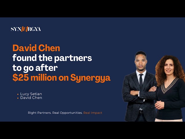 David Chen found the partners to go after $25 million on Synergya