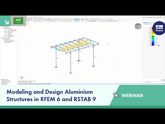 نمذجة وتصميم منشآت الألومنيوم في RFEM 6 و RSTAB 9