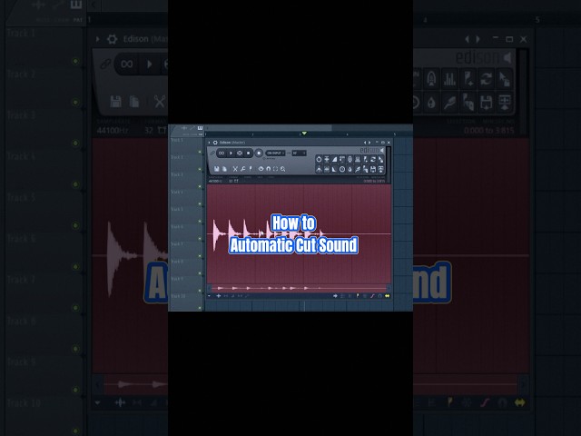 How to Automatic Cut Sound in Edison #shorts #feedshorts #flstudio