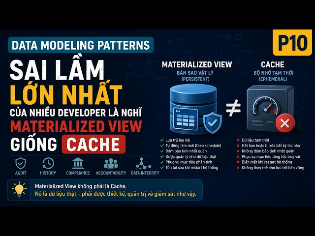 🔒🗄️ Materialized Views Are Not Caches: A Common Developer Mistake | P10