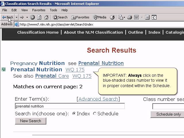 NLM Classification