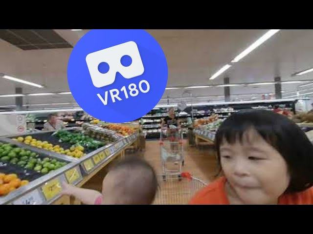 [VR180 VR 3D] Supermarket Trolley Fun @ Australia! | Meta Oculus Family Metaverse Virtual Reality