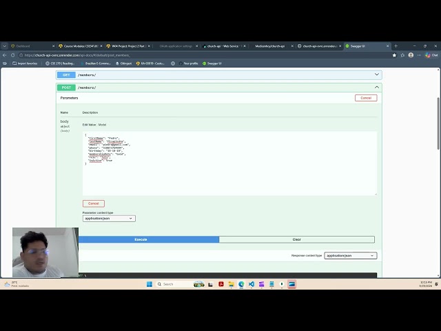 CSE 341 - W04 Project 2 Part 2: Members & Events API with OAuth