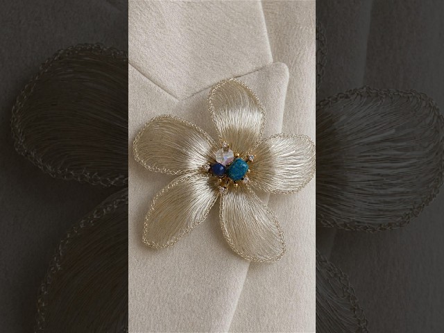 Took 18 hours to weave this flower. Would you wear it? Hit + for more wire magic! ” #handmadejewelry