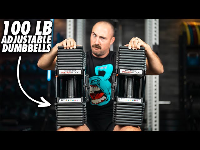 NEW 100 LB PowerBlock Pro EXP Adjustable Dumbbells Review!