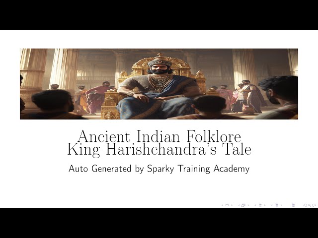 King Harishchandra's Tale (Ancient Indian Folklore)