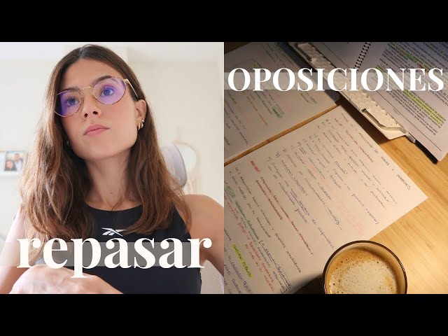 Cómo REPASAR los temas de la OPOSICIÓN 🔁 | Técnicas de estudio desde el principio hasta el examen