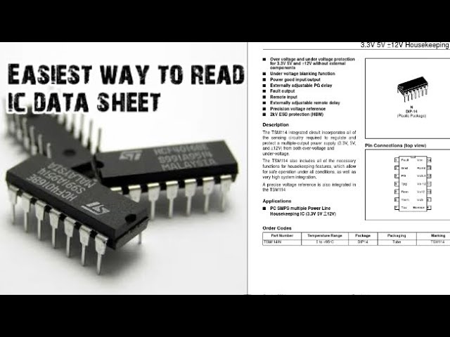 How to use any IC data sheet