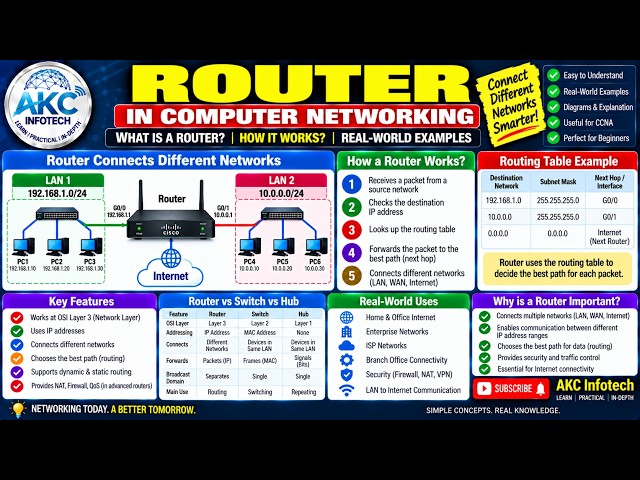 Router in Computer Networking Explained | What is a Router? | How Router Works