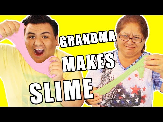 MY GRANDMA MAKES SLIME!!! 😂