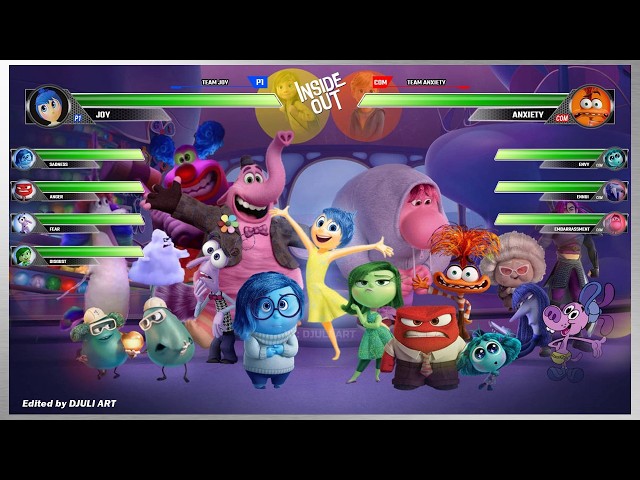 Inside Out - All Fight Compilation WITH HEALTHBARS