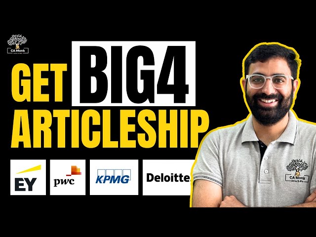 How to get BIG 4 Articleship || Big 4 Articleship Interview || CA Articleship in Big 4