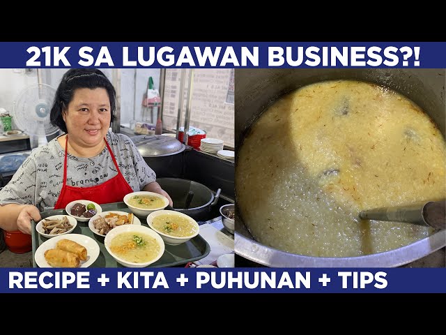 Lugaw Negosyo 21K KITA IN 1 DAY! W/ RECIPE + COSTING