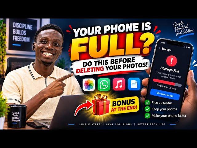 🔥 Your Phone Is FULL? 😱 Don't Delete Your Photos Until You See This! #AndroidTips #SmartphoneHacks