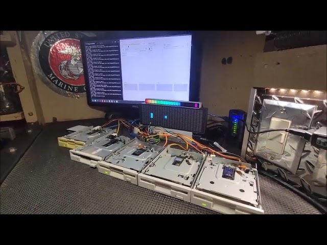 Rock N' Roll is Here to Stay music on a 3½" Floppy Drive