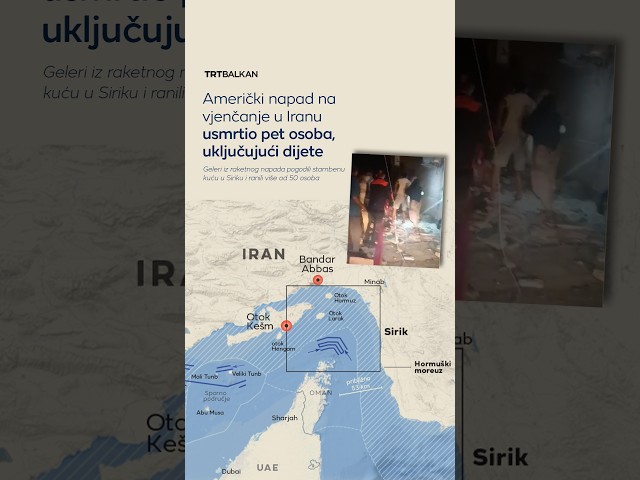 Američki napad na vjenčanje u Iranu usmrtio pet osoba, uključujući dijete