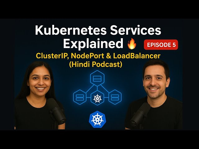 🌐 Kubernetes Services Explained in Hindi | ClusterIP, NodePort, LoadBalancer  Explained EP.5
