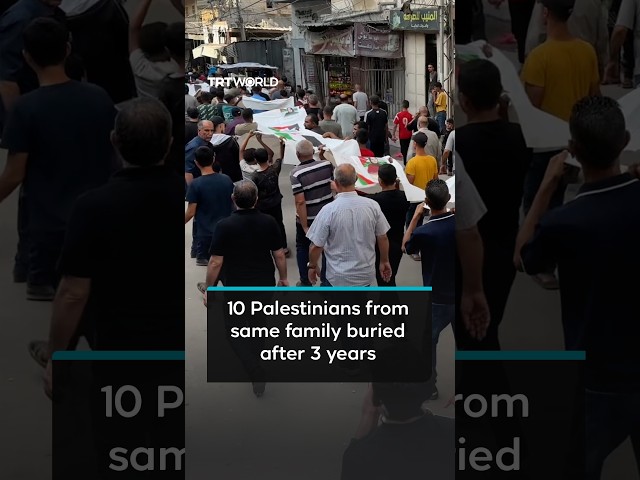 10 Palestinians from the same family buried after 3 years