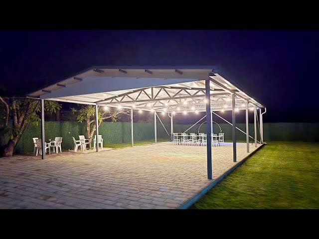 How to Build a 13x8m Steel Hall Construction – Part 5 | Final Works & Finished Result