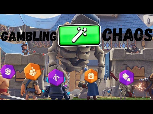 PLAYING RANDOM DECKS IN THE NEW CHAOS MODE - Clash Royal