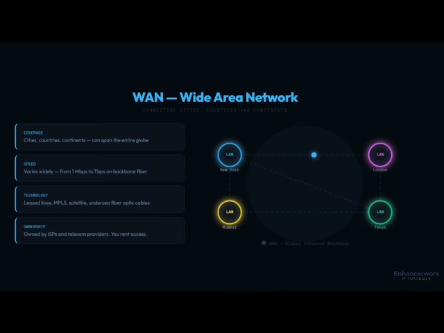 LAN vs MAN vs WAN Explained Simply | Computer Networks | CCNA Basics