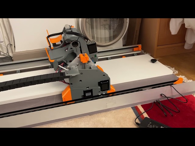 LowRider CNC V4, assembled and moving around