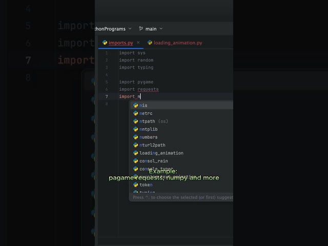Secrets of imports in Python 🤫 #coding #python #shortsvideo #shorts