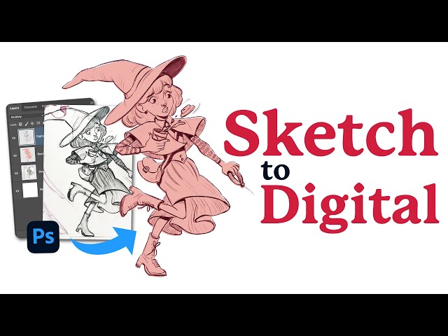 Beginner’s Guide to Digital Illustration in Photoshop | From Sketch to Base Color