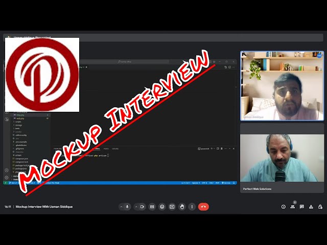 Live Tech Talk in Urdu/Hindi | Mockup Interview ( LARAVEL ) | Usman Siddique | @perfectwebsolutions