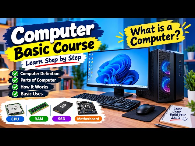 What is a Computer? | কম্পিউটার কী? | Basic Computer Course in Bengali 2026 | Class 1