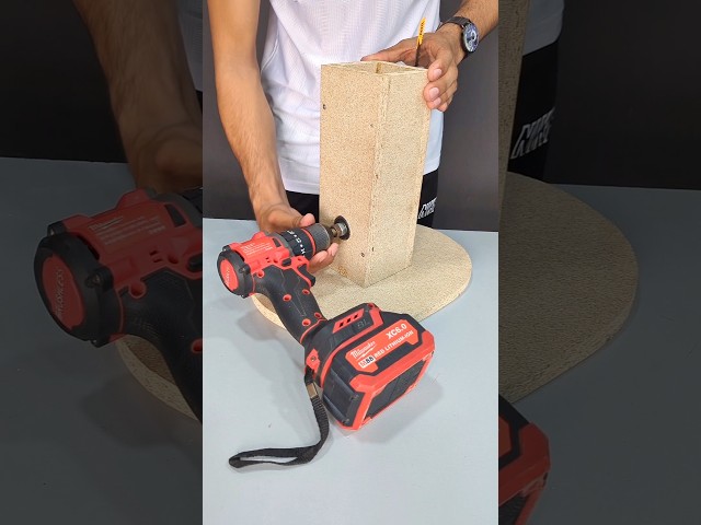 Incredible DIY Drill Powered Saw Table Magic 🛠️✨ #Woodworking #DIY #Tools