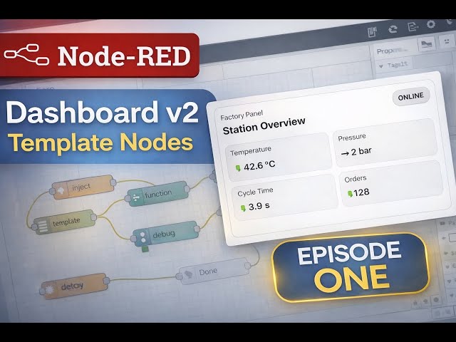 Build Your First Custom Node-RED Dashboard UI (Episode 1)