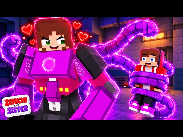 A Tentacled Transformer Caught JJ! - JJ x Sister Story - Minecraft Animation