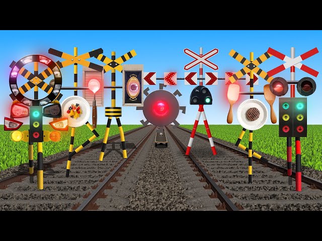 A special feature on railroad crossing creatures with very strange shapes gathering together.