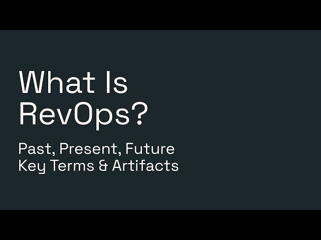 RevOps 101: What Revenue Operations Really Is (and Why It Matters)