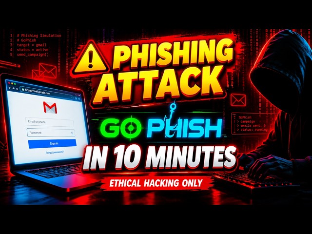 I Built a Phishing Attack in 10 Minutes (Ethical Hacking Tutorial)