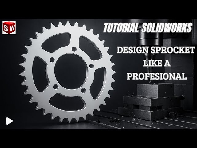 Solidwork tutorial : Design Gear Sprocket like a Profesional