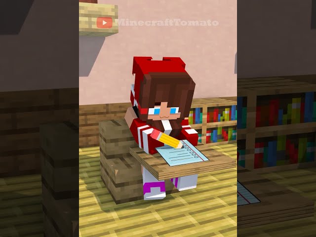 JJ & Classmates at School 🤤🤓 - MAIZEN Minecraft Animation