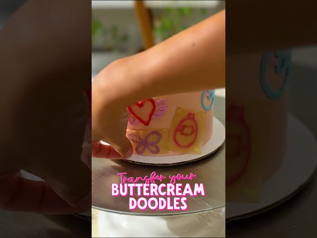 Our Fave Beginner Trick: Buttercream Transfers #cakedecorating #beginnerfriendly