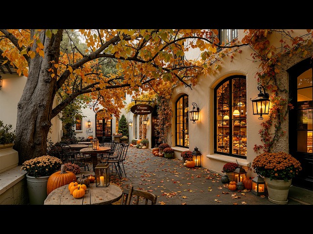 Cozy Jazz Ambience at an Autumn Bakery Café 🍂 Gentle Jazz for Reading, Coffee & Slow Mornings