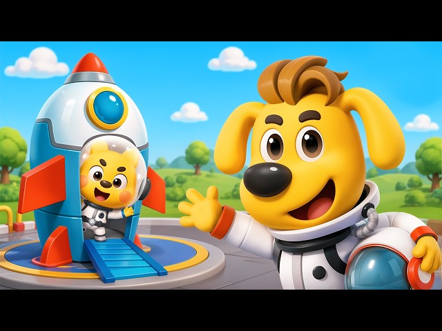 Astronaut Training Day | Fun Job Pretend Play for Kids | Cartoon | Sheriff Labrador